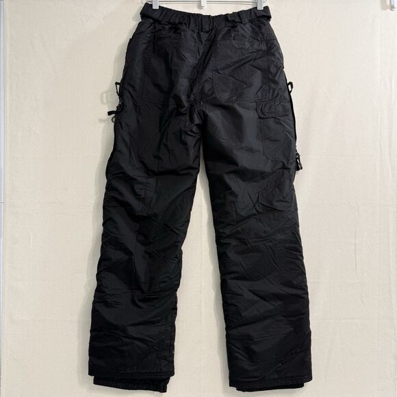Rawik Skiwear Womens Size M Insulated Black Nylon Snow Pants Ski Bibs Waterproof - Picture 2 of 10